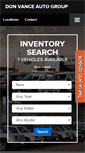 Mobile Screenshot of donvanceautogroup.com